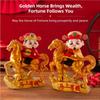 Скульптура Бога Богатства в китайском стиле, работающая на солнечной энергии, кивающая, статуэтка удачи и богатства, украшение для автомобиля