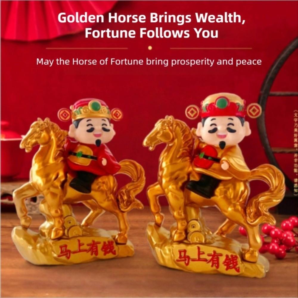 Скульптура Бога Богатства в китайском стиле, работающая на солнечной энергии, кивающая, статуэтка удачи и богатства, украшение для автомобиля
