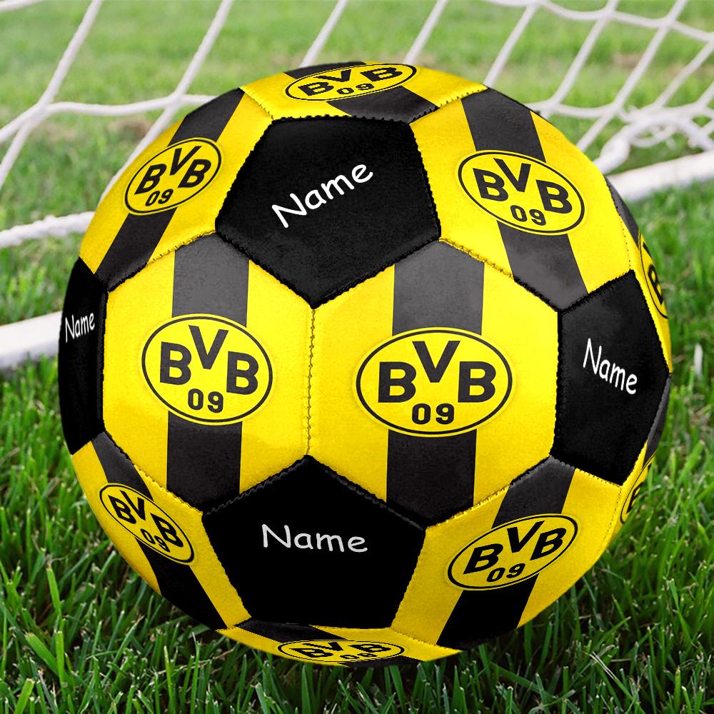 Custom Name Borussia Dortmund Theme Size 5 Soccer Ball, Suitable for Both Indoor and Outdoor Matches, a Gift Suitable for Everyone.