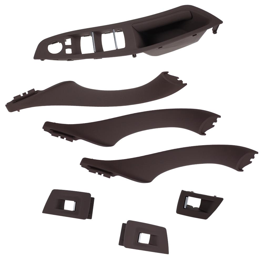 Mocha Left Hand Drive LHD For BMW 5 series Car Interior Inner Door Handle Panel Pull Trim