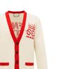 Gucci Свитеры Мужские Белый V-образный вырез Умеренный Другое 577705-XKAVG-9133