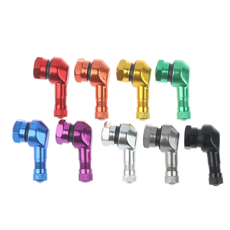 2 шт. обод клапана мотоцикла 90 градусов угол мотоцикла алюминиевый сплав колесо шины бескамерные стержни клапана для обода колеса части