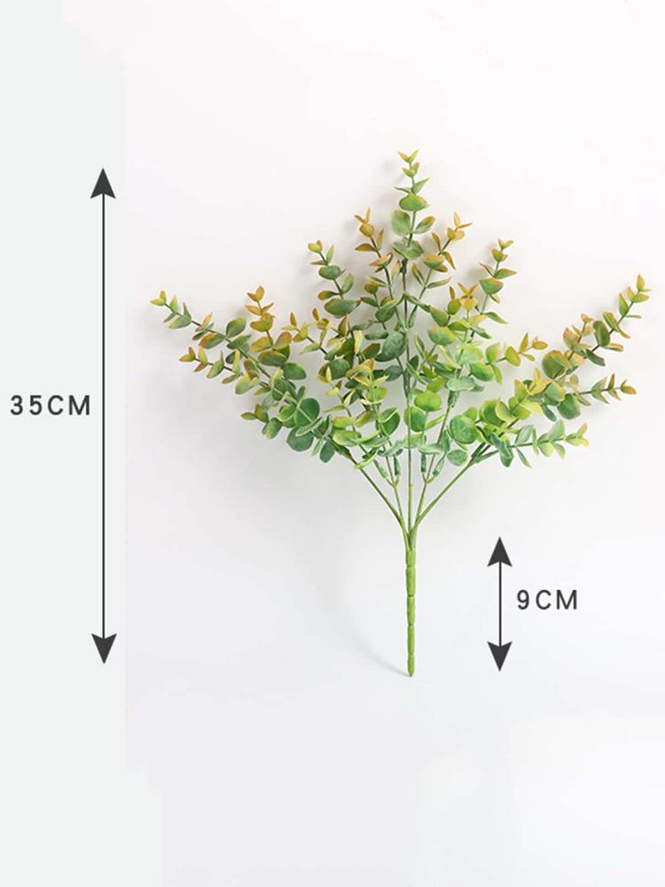 3 Bunches Fake Silver Dollar Eucalyptus Branches Artificial Eucalyptus Plant Greenery Wedding Jungle Theme Party Home Decor