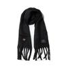 beyondcloset nomantic logo brush garment muffler black