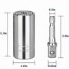 Universal Torque Wrench 7-19mm Socket Head with Multifunction Universal Sleeve for Precision Work