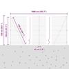 Welded Wire Fence with Concrete Foundation 10 x 1.4 m (W x H)