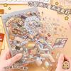 New!  Capybara Cartoon 2.5D Cabin Scene Sticker Book Diy 3D Landscaping Sticker Birthday Gift For Child Student