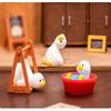 7PCS Miniature Duck Ornaments Lovely Tiny Duck Figurine Toys Lightweight Small Decor for Dollhouse Kids Birthday Party Gifts