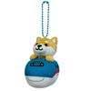 Traveling Mameshiba Keychain Mascot Ball Chain Bag Charm Cute Fluffy Shiba Inu Mameshiba Soothing [Series-8] (E5 Series)