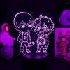3D аниме-лампа Haikyuu Hinata Shoyo kageyama tobio, фигурка, светодиодный датчик, светильник для спальни, прикроватная тумбочка, декор, подарок