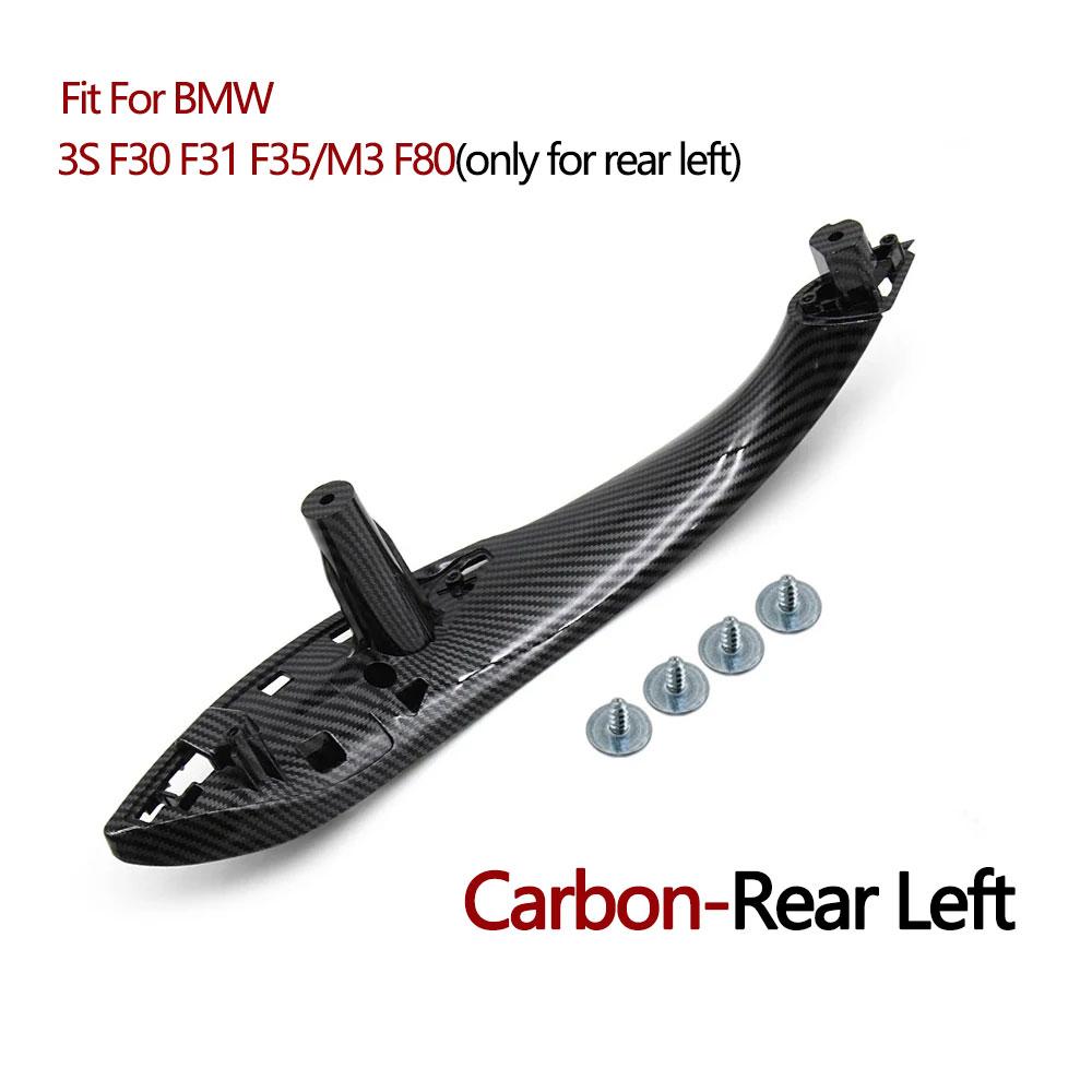 Car Interior Door Pull Handle Inside Panel Trim For BMW 3 4 Series M3 M4 F30 F80 F31 F32 F33 F34 F35 F36 F82 2013-2018
