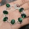 Beautiful Chrome Diopside Gemstone Handmade Solid 925 Sterling Silver Bracelet