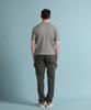 PANICALE Grey Boucle Johnny Collar Polo Knit