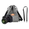 Сумка-чехол для камеры на завязках Винтажная сумка для DSLR-камеры Мягкий чехол для объектива с плечевым ремнем для путешествий Кейс для хранения камеры