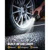 Tire Inflator Portable Air Compressor with Type-C Charging, Digital Pressure Gauge, LED Light, Smart Air Pump for Car, Motorcycle, Bike, Ball