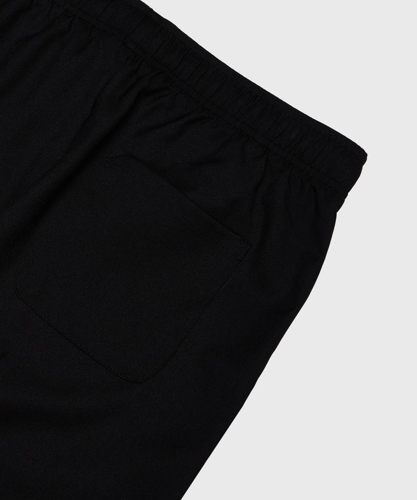 LEMAIN SECOND Easy Semi-Wide Elastic Waist Slacks [Black]
