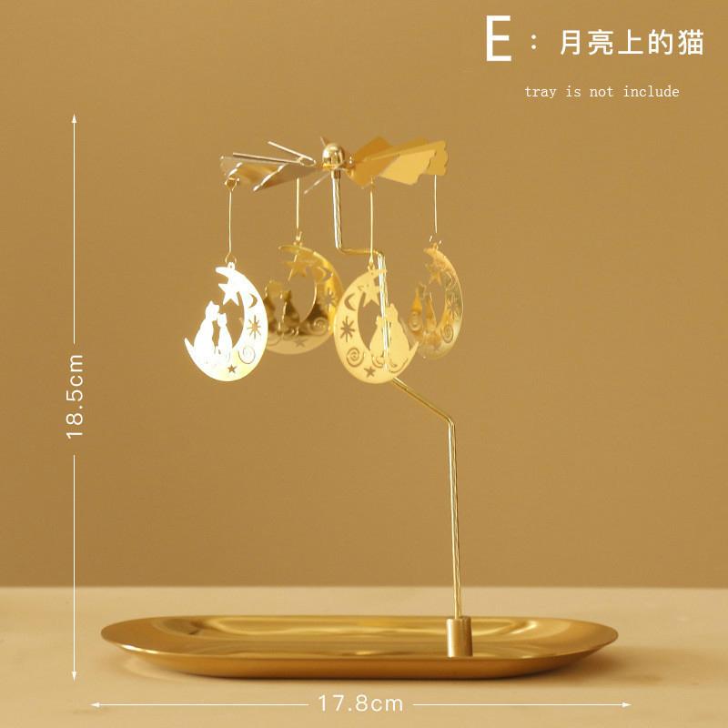 Вращающийся поднос для свечей, ароматическая свеча, романтическая прогулка, конная лампа, рождественские украшения, креативные качели, подарок на день рождения, свадьбу