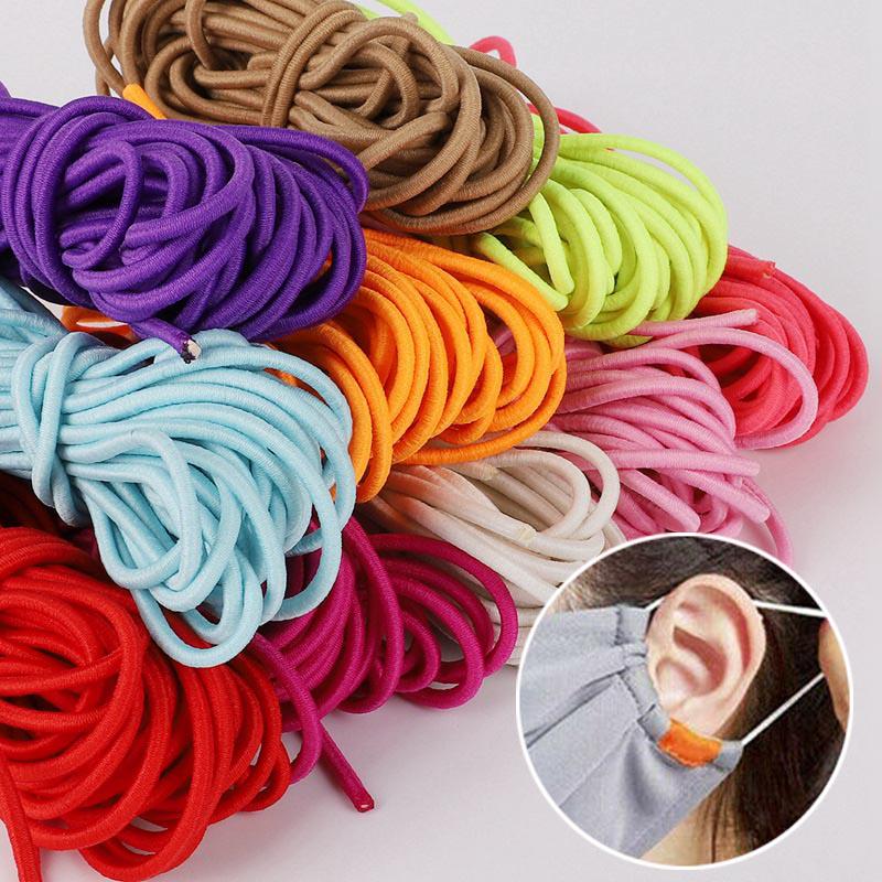 Vogue 2.5mm/2mm 5m/Pack Sewing Tools High Quality Coloured Durable DIY Elastic Band Handmade Sewing Material Accessories Elastic Cord