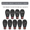New Zinc Alloy Leather Car Remote Key Case Cover For Jeep Chrysler Grand Cherokee Dodge Durango Magnum Ram Styling Accessories AKY1
