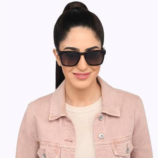 John Jacobs | Стильные и премиальные поляризованные солнцезащитные очки с полной квадратной оправой | Coastline | 100% защита от ультрафиолета | Для мужчин и женщин | Очень широкие | JJ S15556