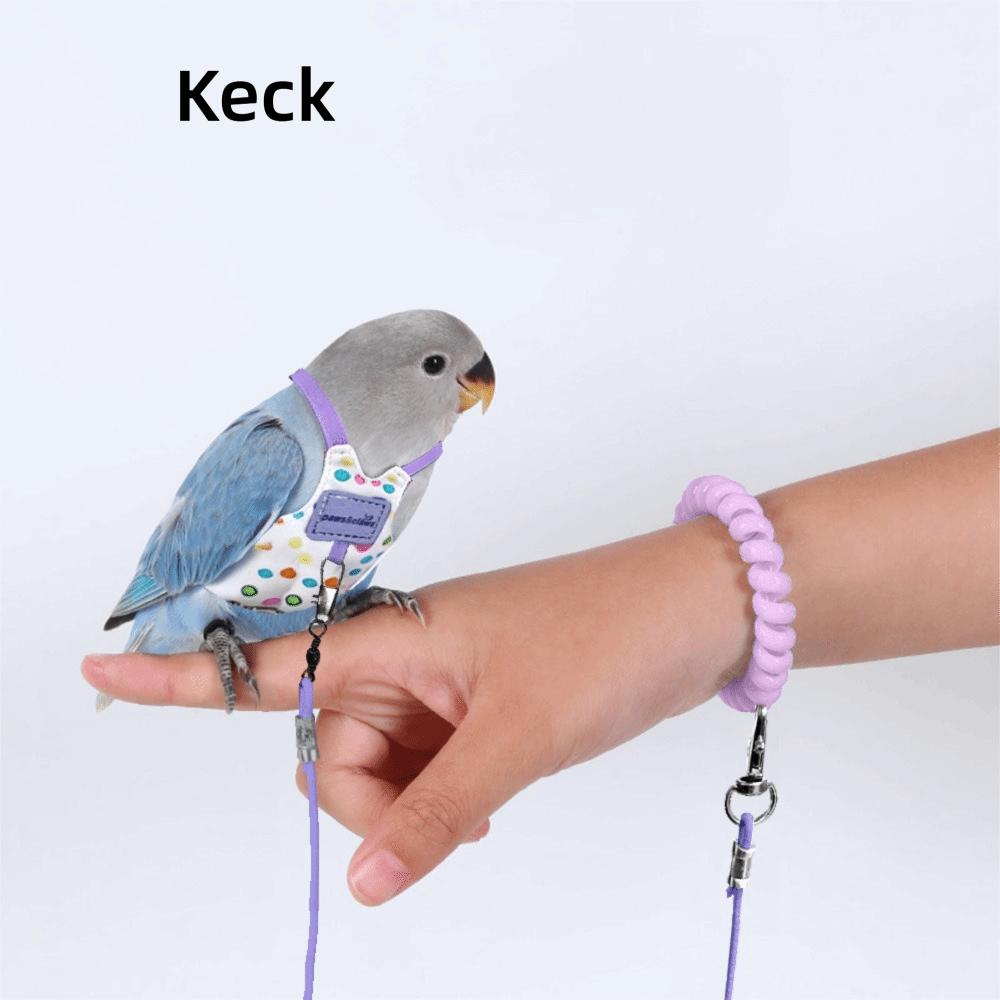 Adjustable Parrot Flying Harness Anti-Bite Parrot Flight Harness Bird Flight Suit Small Parrots