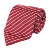 Emporio Armani Made In EM001346 TE13741 F5029 Men's Tie, 7.5cm Wide, 100% Silk, Striped, Bordeaux, Italy, [Used]