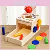 Educational Wooden Early Gear Coin Box Puzzle Toy Children Gift Development