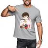 Tshirt Men Adult New Teeshirts Anime Girl With Pets Short Sleeve Classic Tshirt Cool Cotton Essential Teeshirts