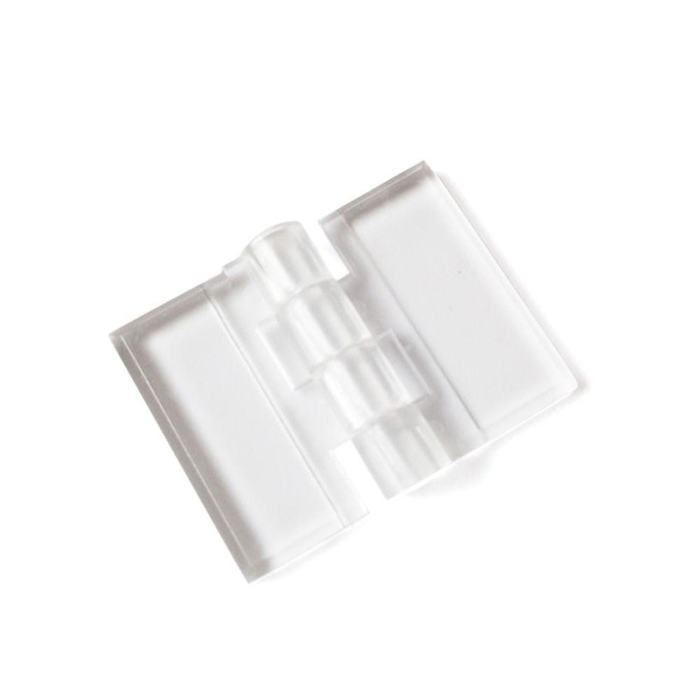 10 шт. Прозрачная складная петля Акриловая мебельная фурнитура Новые дверные петли Сделай сам Дверца шкафа Коробка