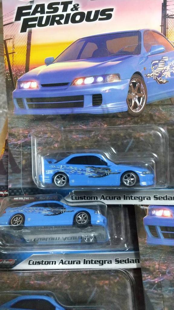 Hot Wheels КАСТОМ ACURA INTEGRA СЕДАН GSR Acura Integra Sedan комплект 5 автомобилей