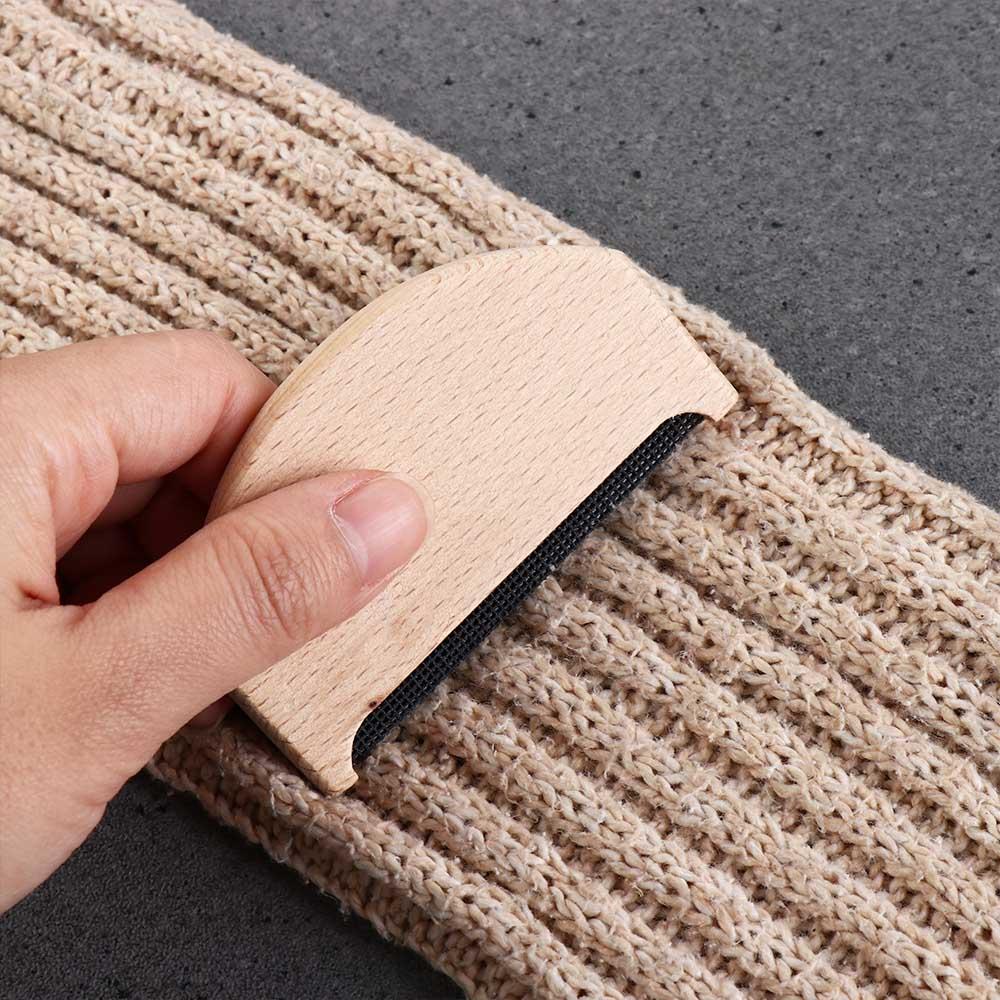 Convenient Portable Sweater Clothes Wooden Fabric Comb Epilator Lint Remover Lint Trimmer Shaver