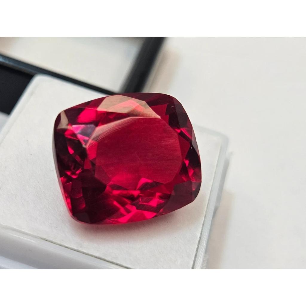 Mozambique Red Ruby 15+ Ct Cushion Cut Certified Beautiful Loose Gemstone
