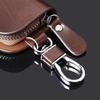 CSF1 Leather Car Key Case Wood Grain Car Key Cover Key Wallet for Mercedes Benz New B/C/E Class A Class C200L GLC GLK New CLA GLA