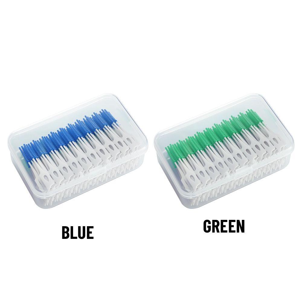 160pcs/box Gum Massage Dental Floss Pick Soft Toothpick Floss New Teeth Cleaner  Oral Care