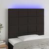 VidaXL LED Headboard Bedroom Furniture Single Bed Accessory Headboard Interior Black 3122400