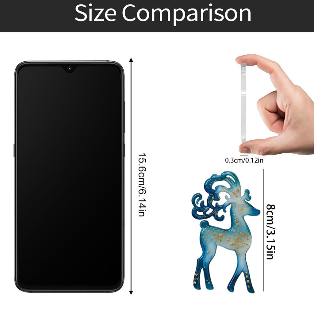 Christmas Acrylic Christmas Tree Pendant, Beautiful Blue Tranquil Shape, Special Christmas Ornaments, Suitable For Gifts For Friends And Classmates