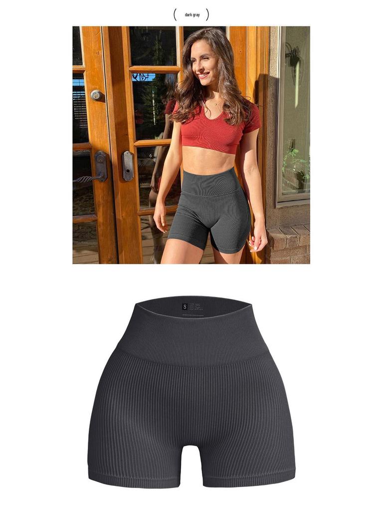 Women's High-Waisted Yoga Running Shorts - Quick-Dry, Hip-Lifting Fitness Wear