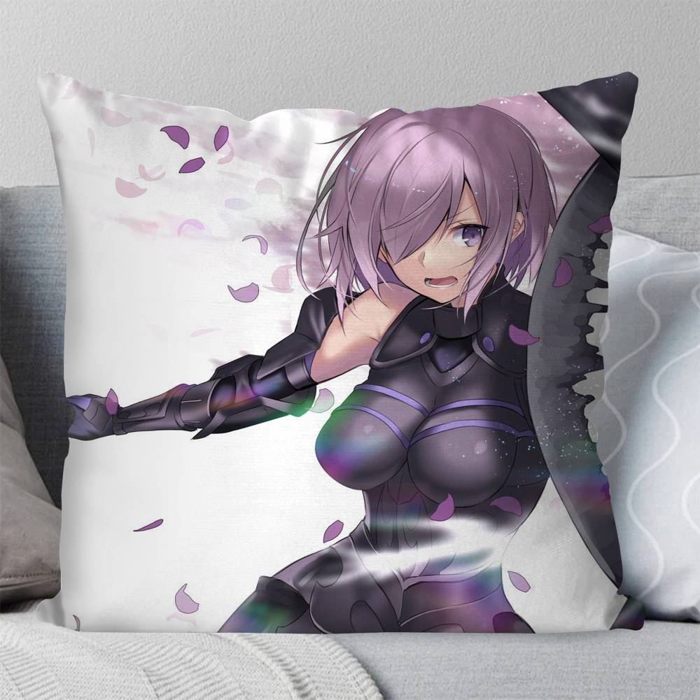 Маш Кирьеллайт Анимационная Игра Fate Grand Order Наволочка Модная Квадратная Наволочка Спальня Диван Комната Декор Ins Отдых