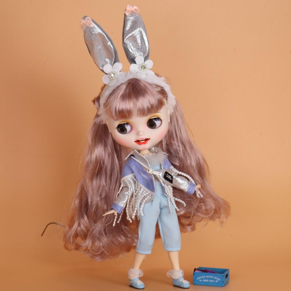 Наряды для ICY DBS Blyth Doll Rock Bunny Idol, платье с очками, модный костюм 1/6 BJD Ob24, косплей, аниме для девочек