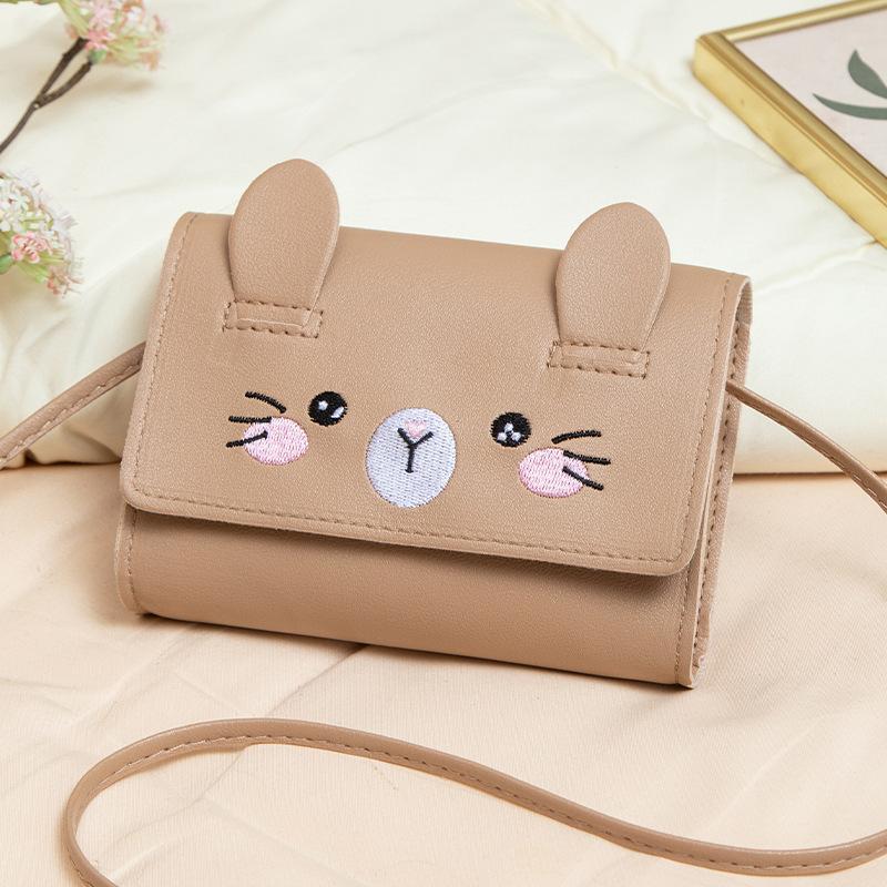 Fashion Cute Oblique Span Bag Mall Bag New Embroidered Cat Change Bag Gift Small Bag