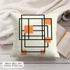 Abstract lines Cushion Cover Soft Short Plush Pillow Cover Smooth Cozy Texture Aesthetic Cushion Case Home Decor