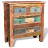 VidaXL Cabinet with 4 Drawers Solid Reclaimed Wood