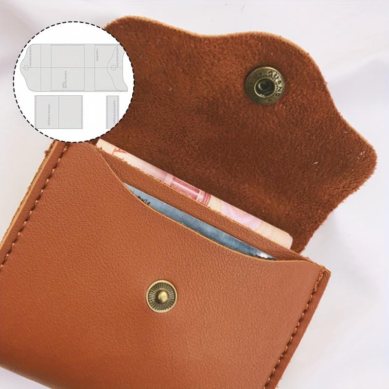 3pcs/set Acrylic Wallet Making Mold | Leather Pattern Wallet Stencils DIY Leather Supplies Molds Handmade Accessories Leathercraft Tools