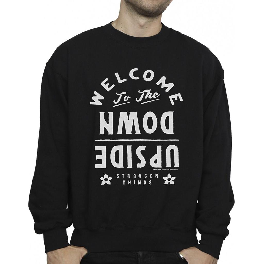 Netflix Mens Stranger Things Welcome To The Upside Down Sweatshirt