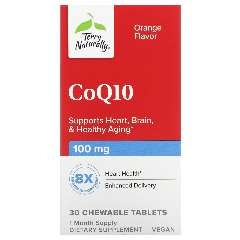 Коэнзим Q10, Апельсин, 100 мг, Жевательные 30 таблеток