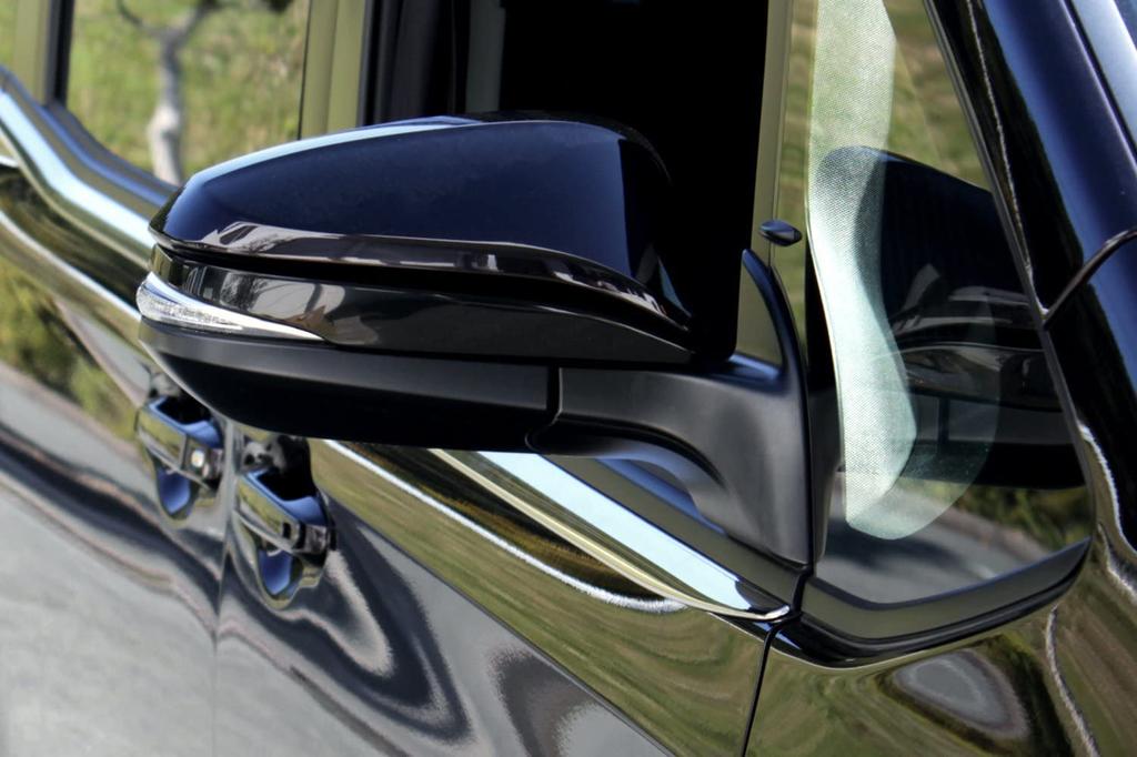 SecondStage Door Mirror Line Piano Black T203BLK for Toyota 80 Series Noah/Voxy/Esquire