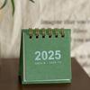 2025 Mini Simple Small Desk Calendar Pocket Portable Calendar Punch Plan Desktop Decoration