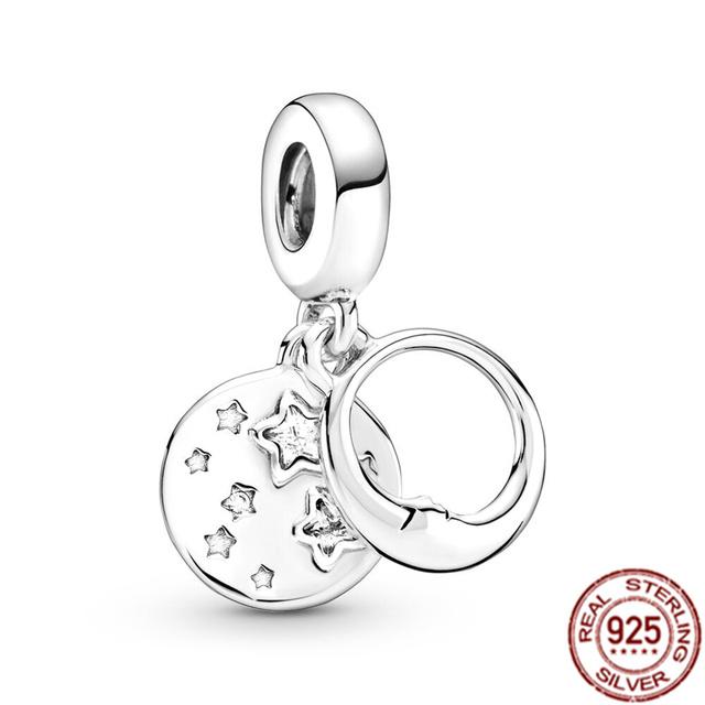 Подвеска с несколькими узорами подходит для браслета/ожерелья из стерлингового серебра 925 пробы, подвеска из бисера, ювелирные изделия для мамы, фестиваля