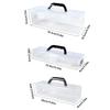 Clear Clear Storage Box with Handle Marker Pen Storage Holder Painting Brush Case  Art Students