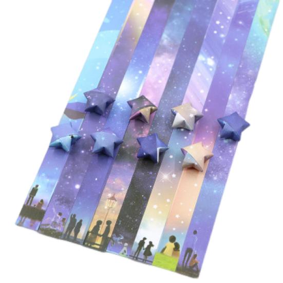 10 упаковок/1360 листов звезда оригами красивое звездное небо узор оригами звезда бумажные полоски DIY Art Craft украшения дома